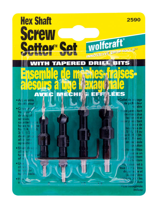 Screwsetter Bit Set 4Pc (Pack Of 1)