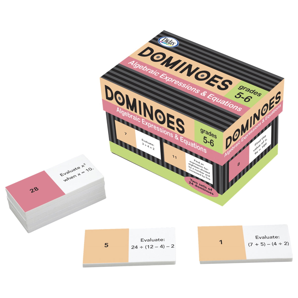 Didax Algebraic Expressions And Equations Dominoes