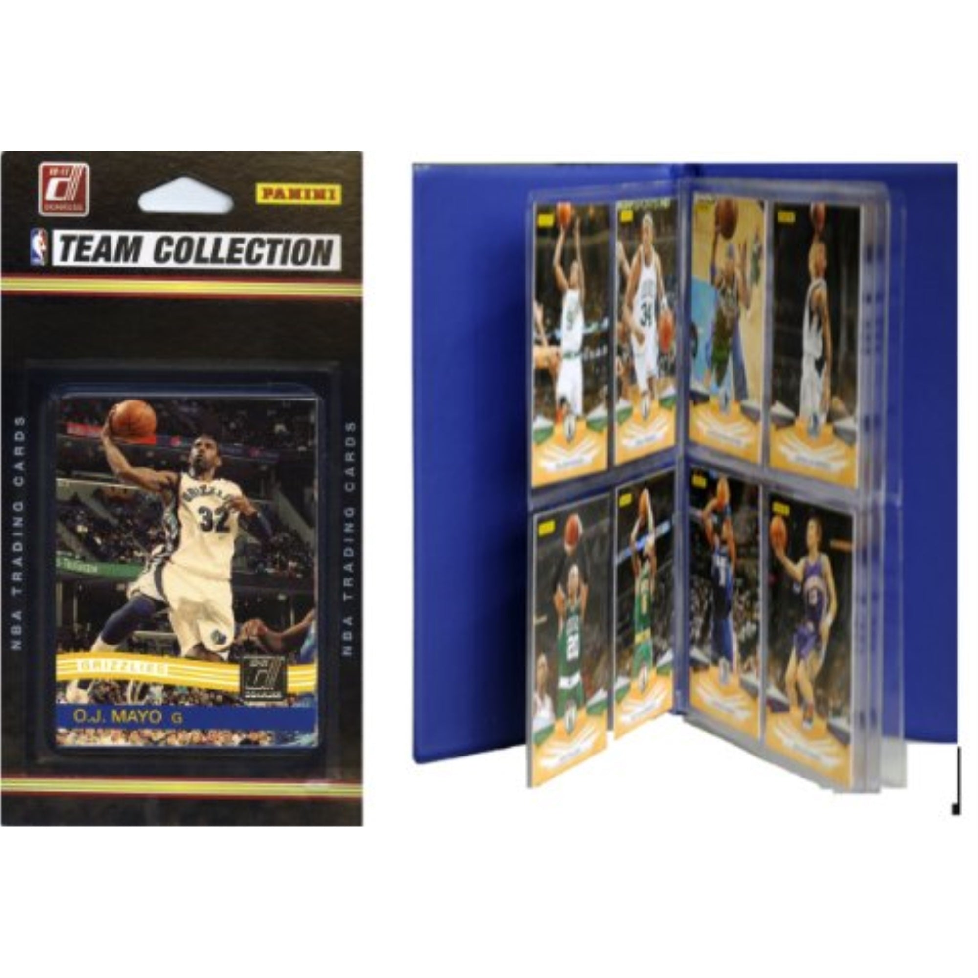 NBA Memphis Grizzlies Licensed 2010-11 Donruss Team Set Plus Storage Album