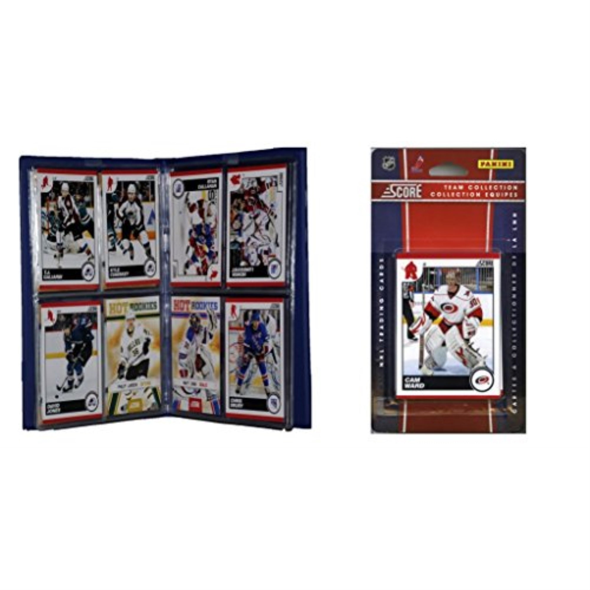 NHL Carolina Hurricanes Licensed 2010 Score Team Set and Storage Album