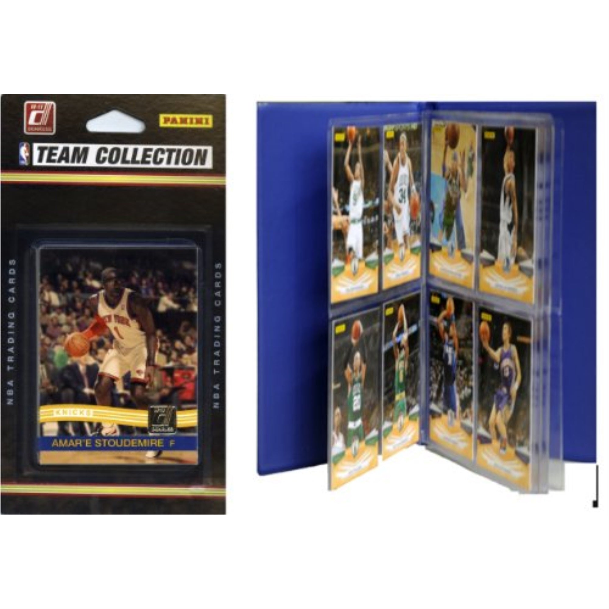 NBA New York Knicks Licensed 2010-11 Donruss Team Set Plus Storage Album