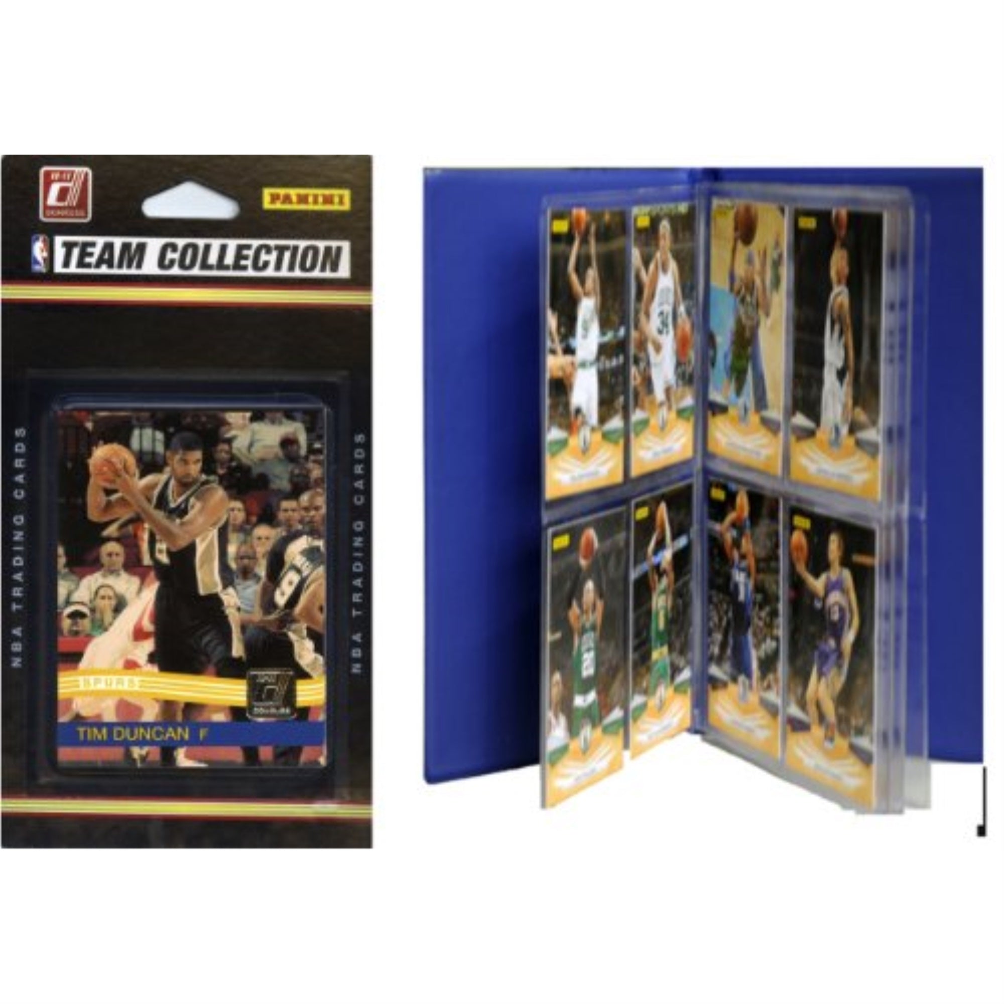 NBA San Antonio Spurs Licensed 2010-11 Donruss Team Set Plus Storage Album