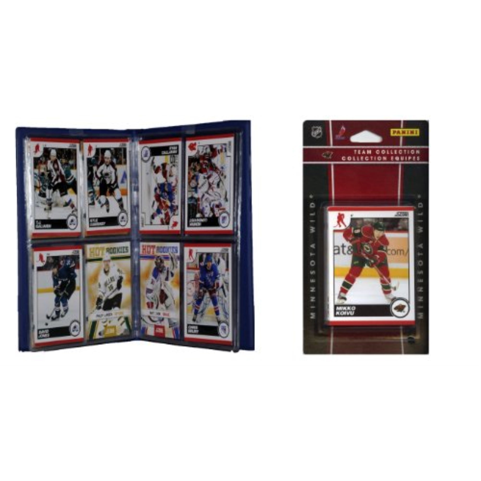 NHL Minnesota Wild Licensed 2010 Score Team Set and Storage Album