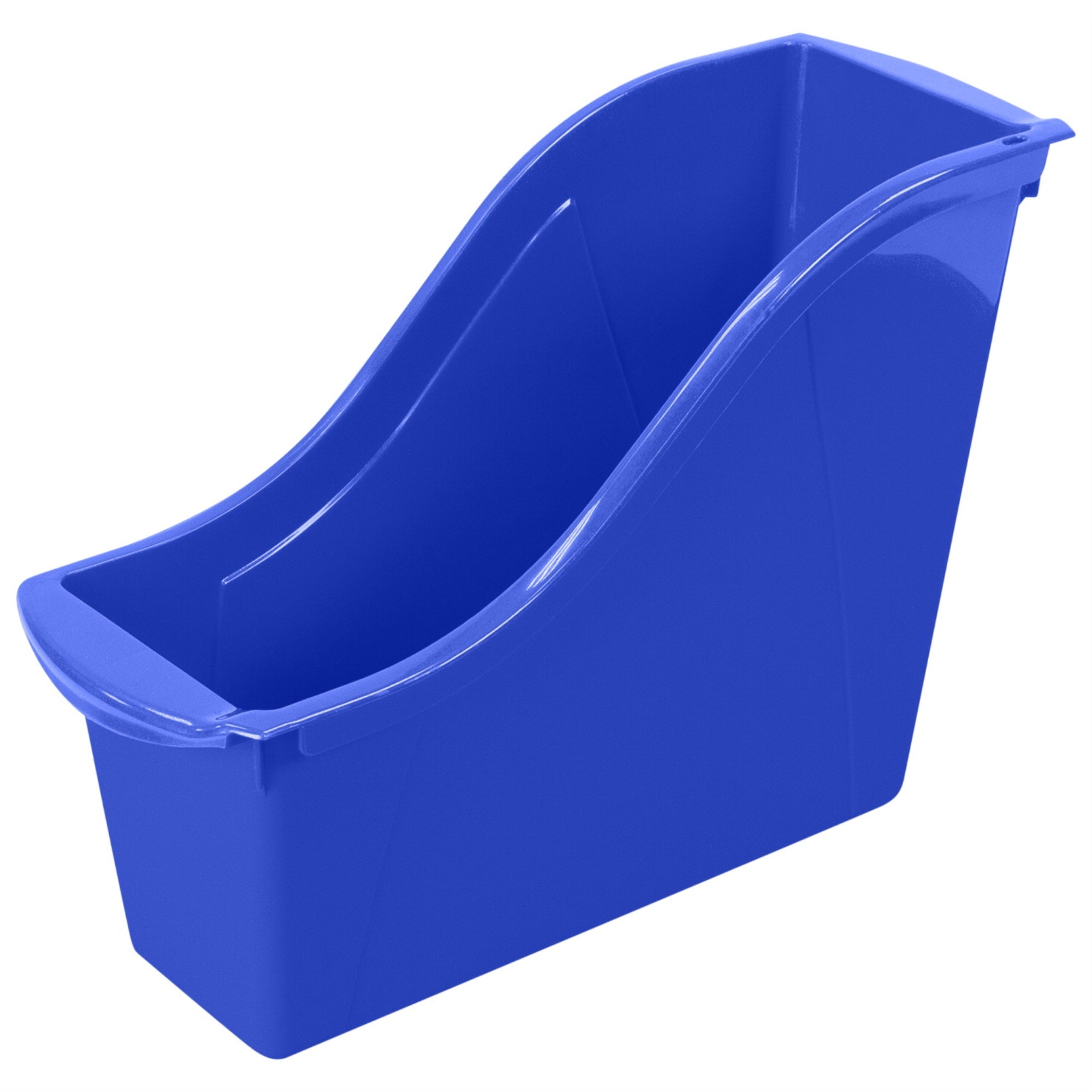 Ergode Interlocking Book Bin, Small, 11-3/4 X 4-1/2 X 8-1/2 Inches, Blue