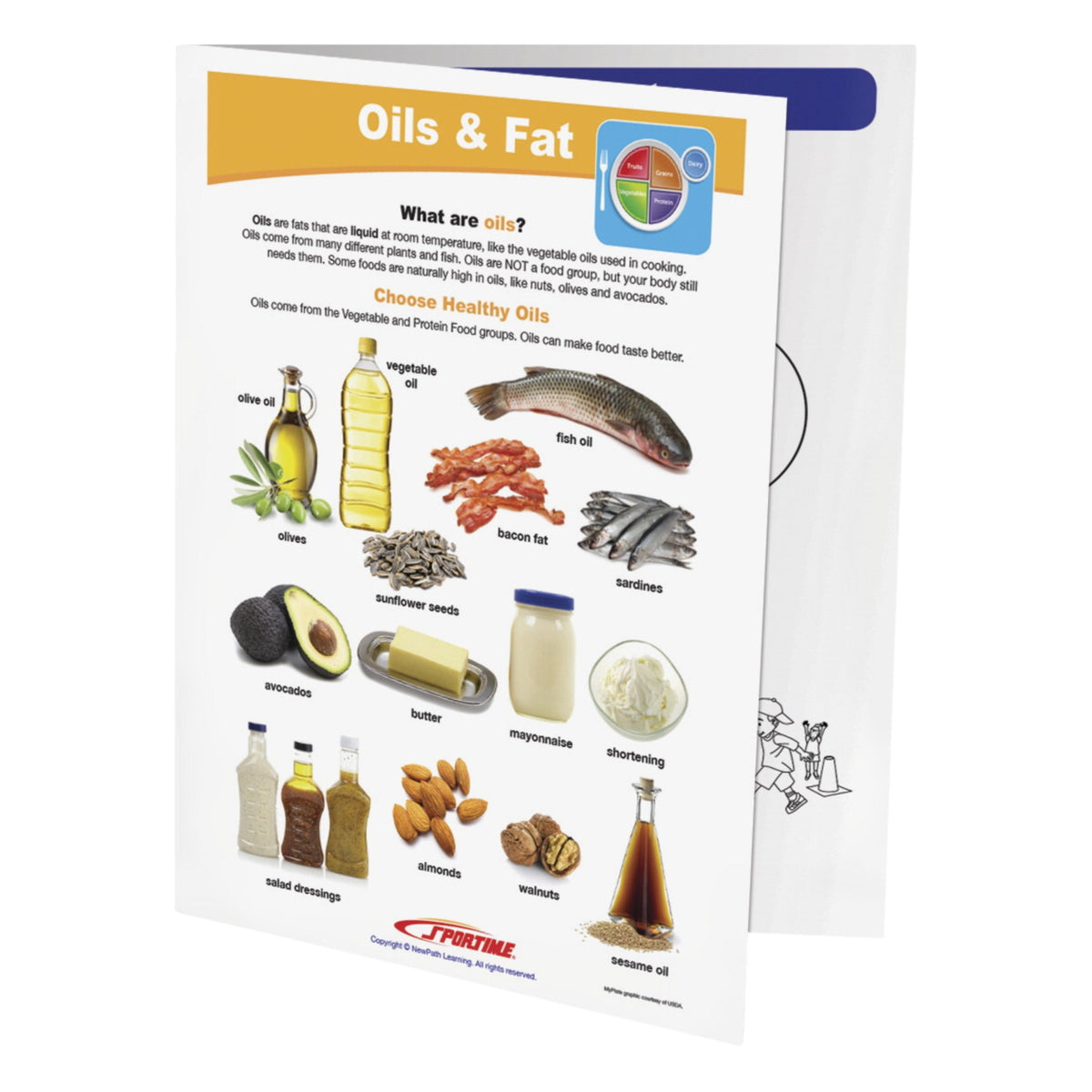Sportime Oils &Amp; Fat Visual Learning Guide, 4 Pages, Grades 1 To 4