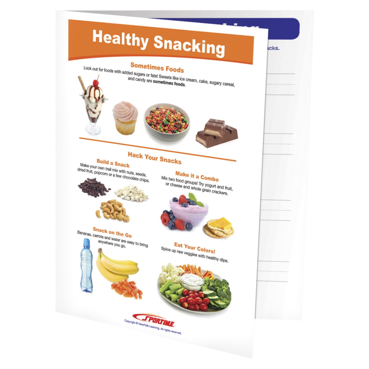 Sportime Healthy Snacking Visual Learning Guide, 4 Pages, Grades 1 To 4