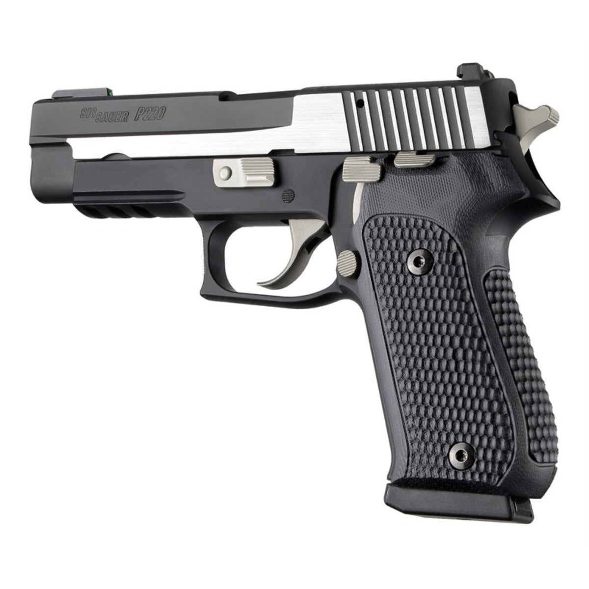 Hogue Sig Sauer P220 Da/Sa American - Piranha - G10 Solid Black