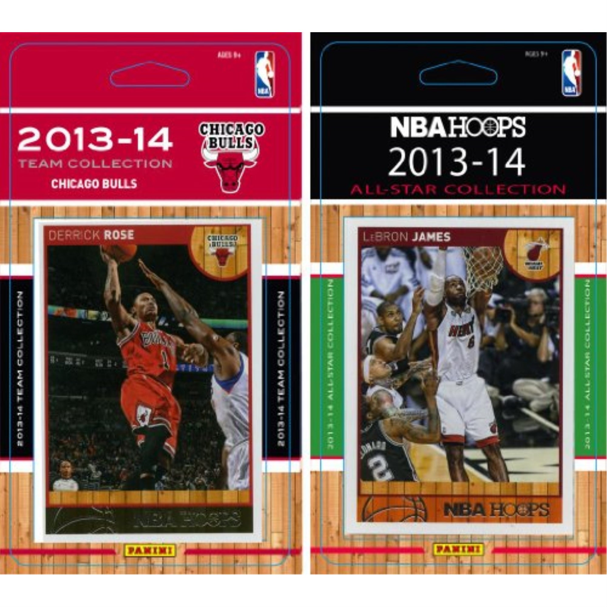 NBA Chicago Bulls Licensed 2013-14 Hoops Team Set Plus 2013-24 Hoops All-Star Set