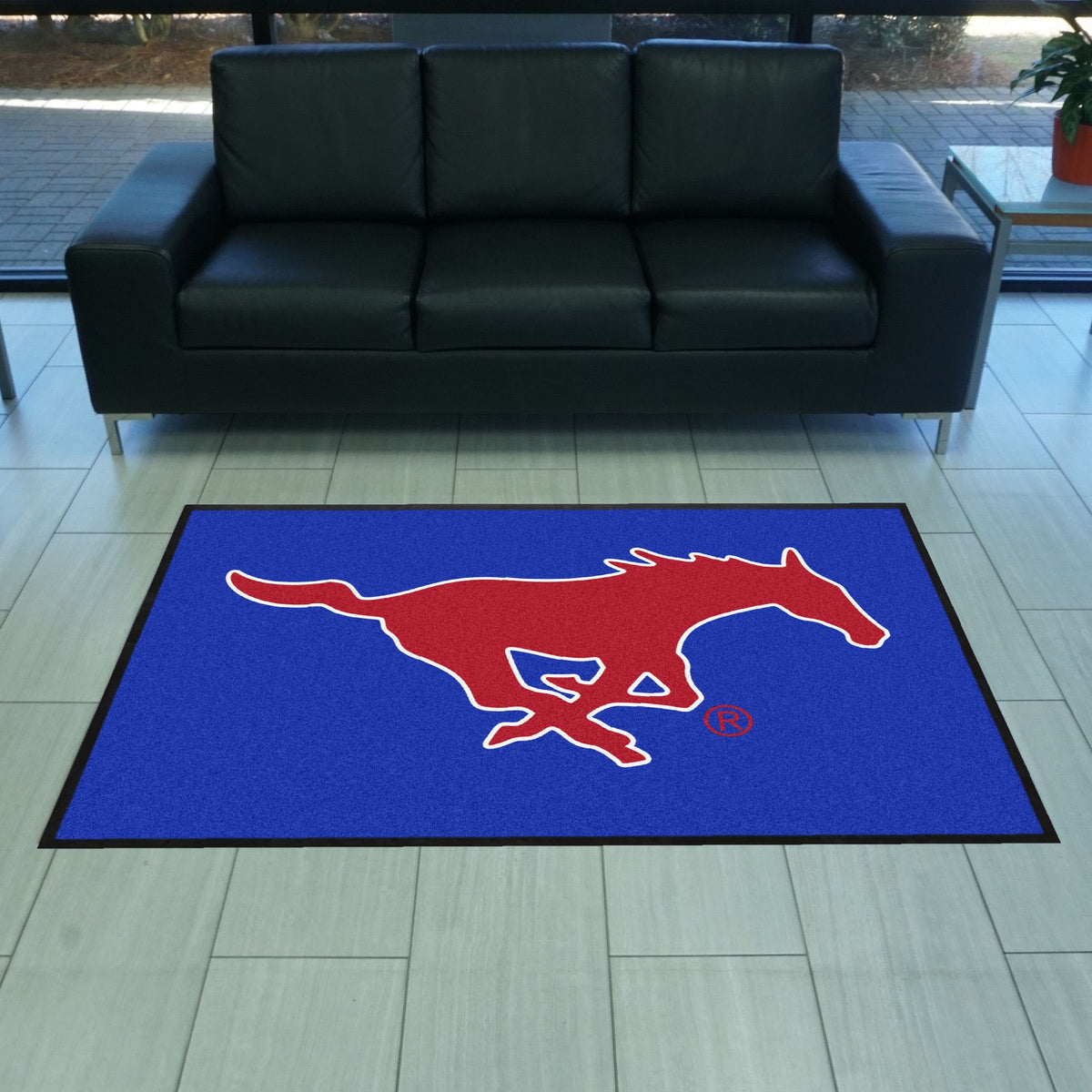 Smu 4X6 High-Traffic Mat With Durable Rubber Backing - Landscape Orientation