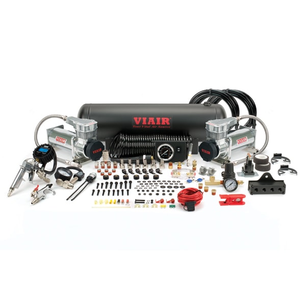Dual Stealth Black 425C Onboard Air System (175 PSI, 4.80 CFM, 58 Amp, 12V, 2.5 Gal. Tank)