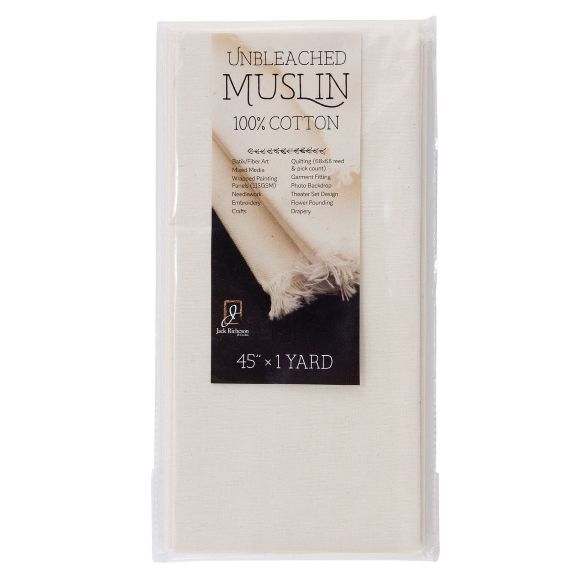 Jack Richeson Unbleached Muslin, 45 Inches By 1 Yard