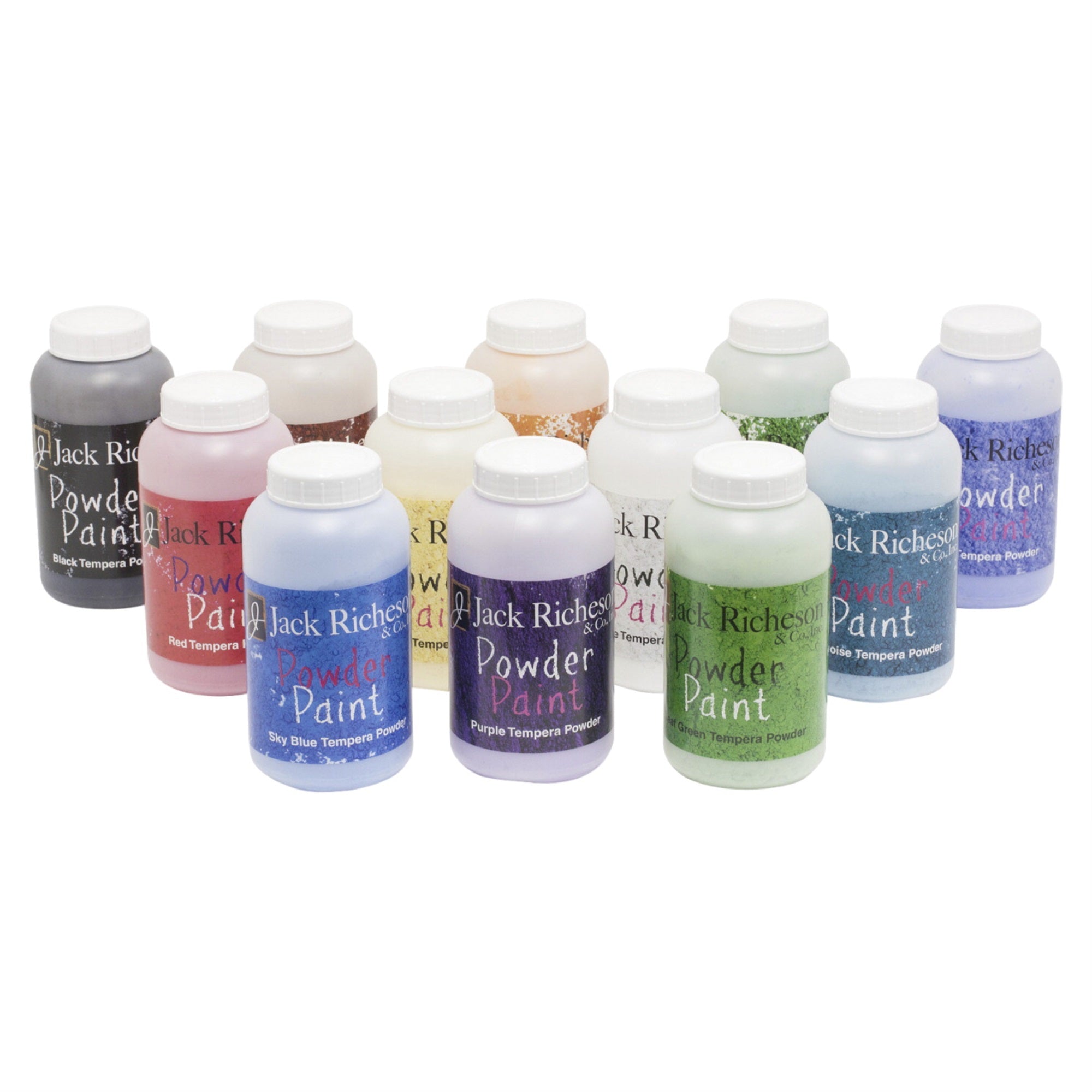 Jack Richeson Powder Paint, Assorted Colors, Set Of 12