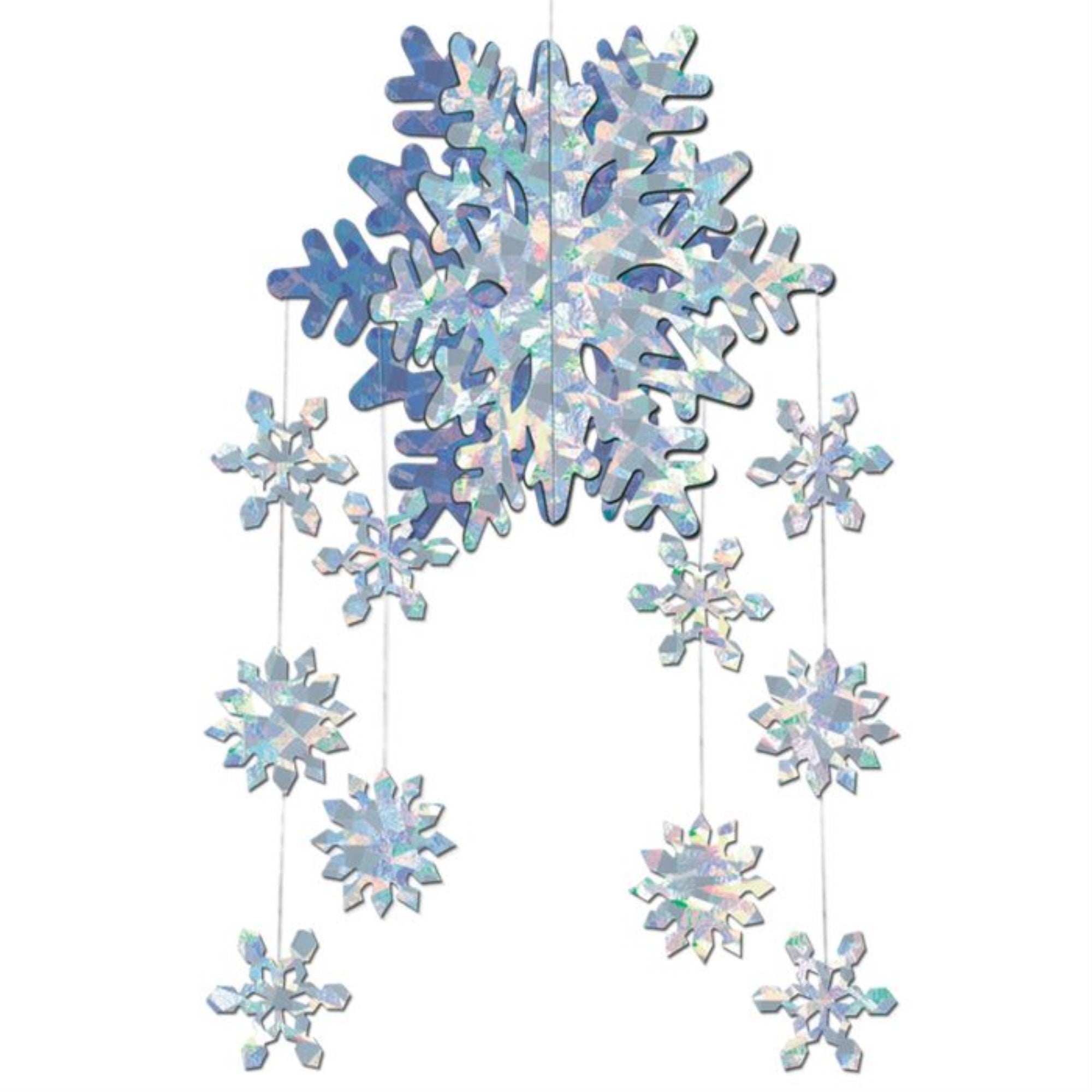 3-D Snowflake Mobile (Pack Of 12)