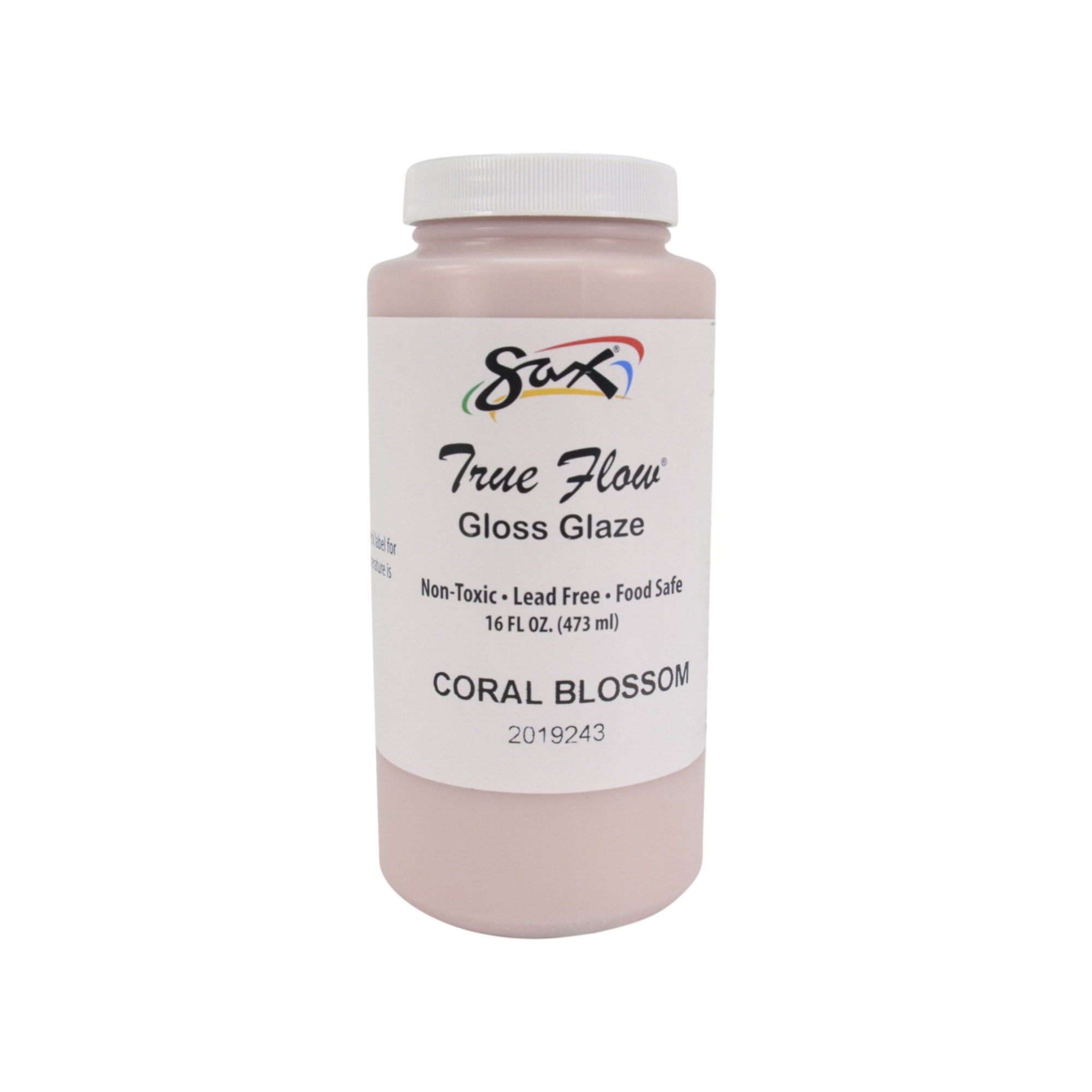 Sax True Flow Gloss Glaze, Coral Blossom, Pint