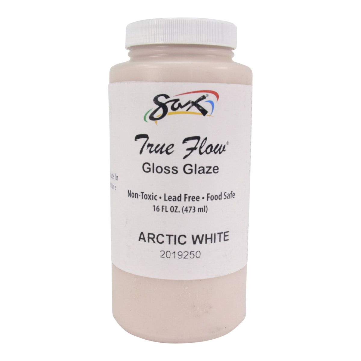 Sax True Flow Gloss Glaze, Arctic White, Pint