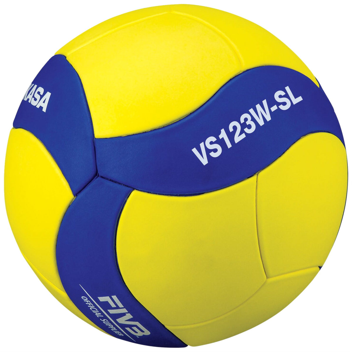 Mikasa Vs123Wsl Size 5 Official Super Lightweight Training Volleyball, Yellow/Blue