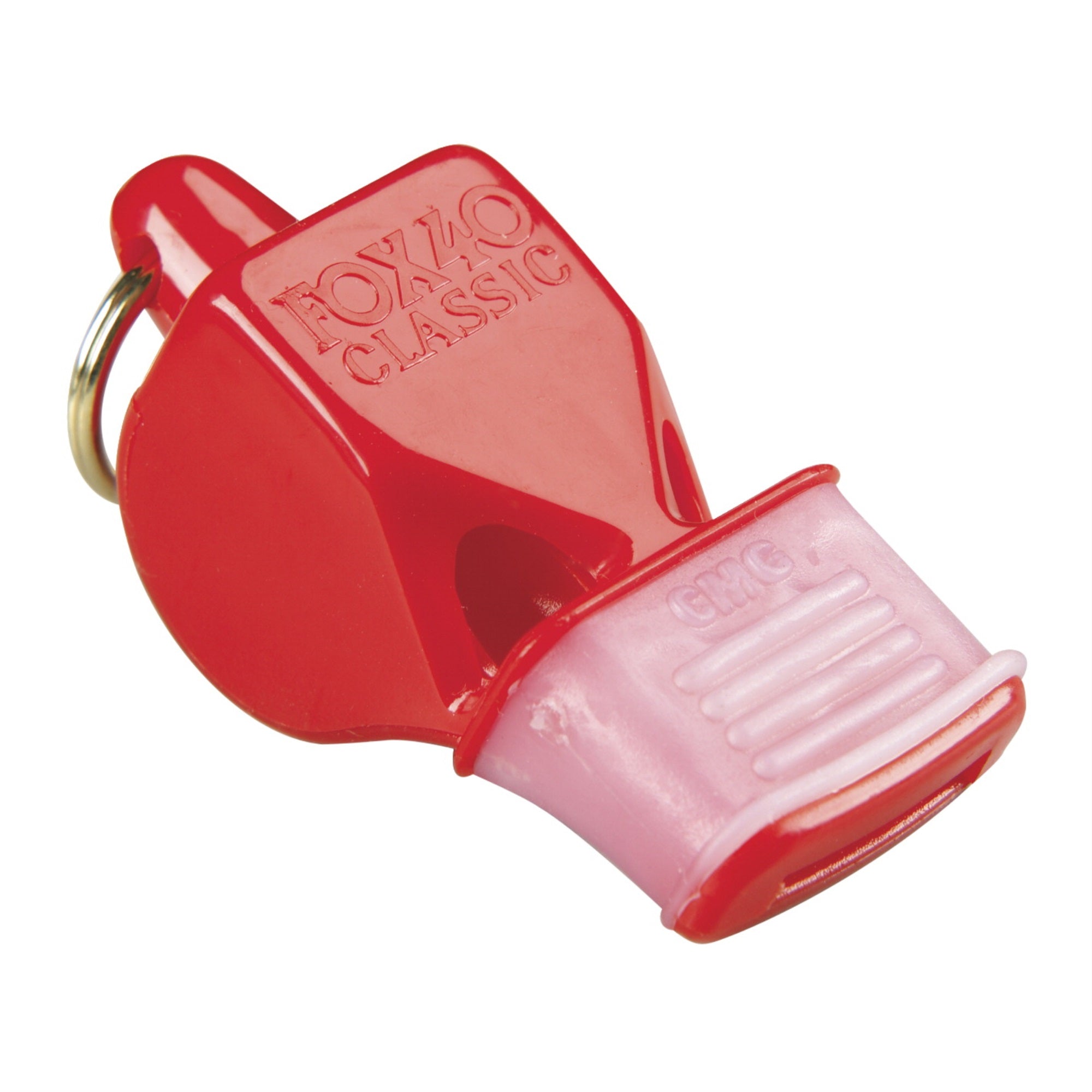Fox 40 Classic Cushioned Mouth Grip No-Pea Whistle, Red