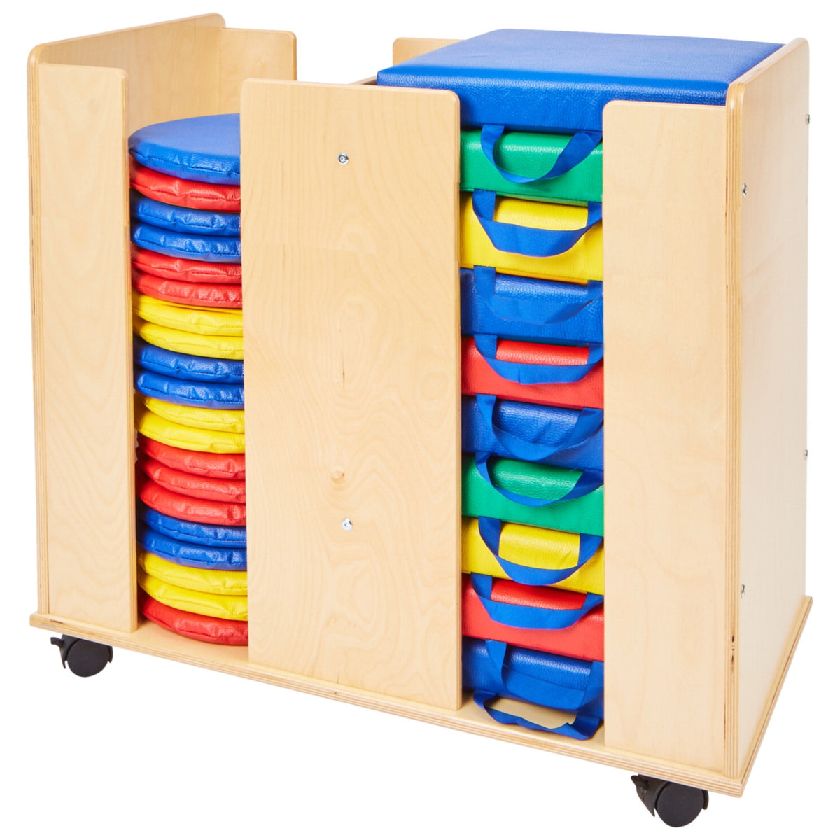 Childcraft Mobile Double Cushion Cart, 32-3/4 X 17-1/3 X 26 Inches
