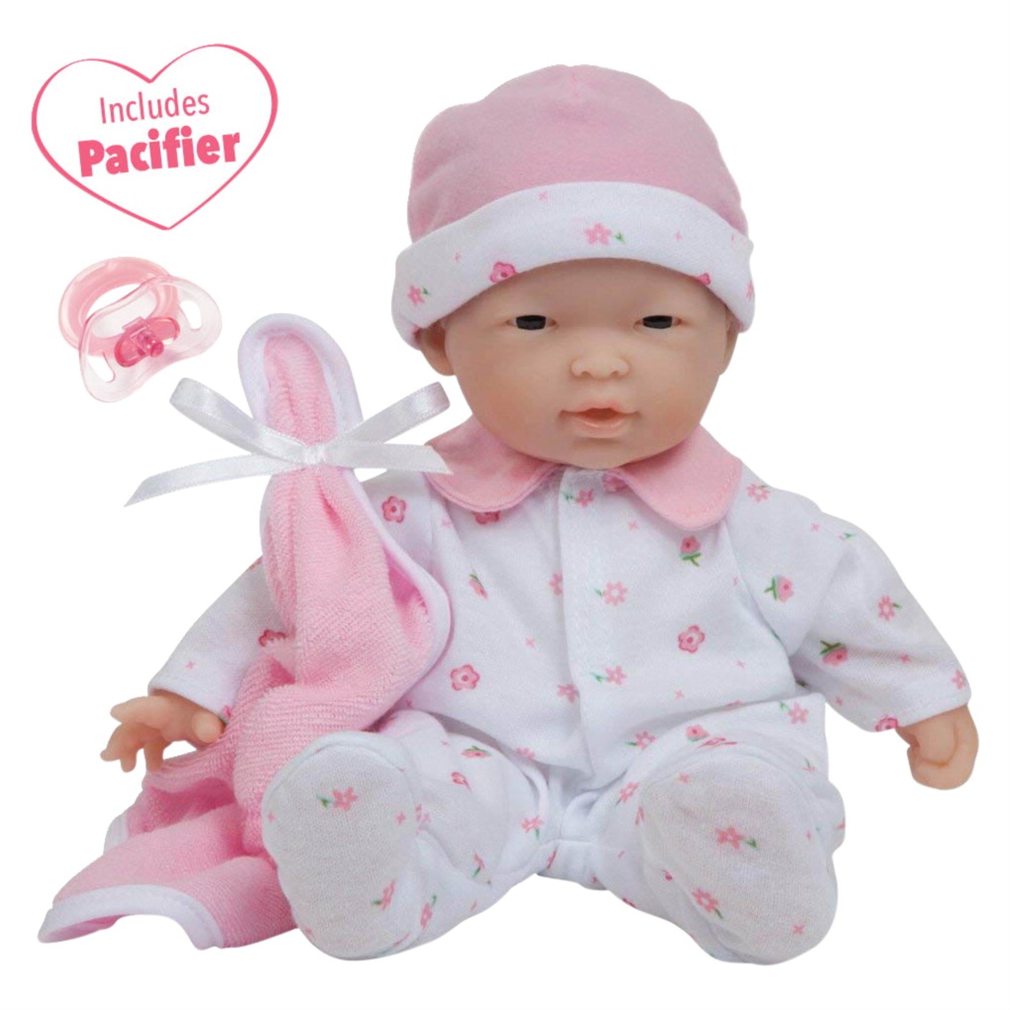 La Baby Soft Body Play Doll, 11 Inches, Asian