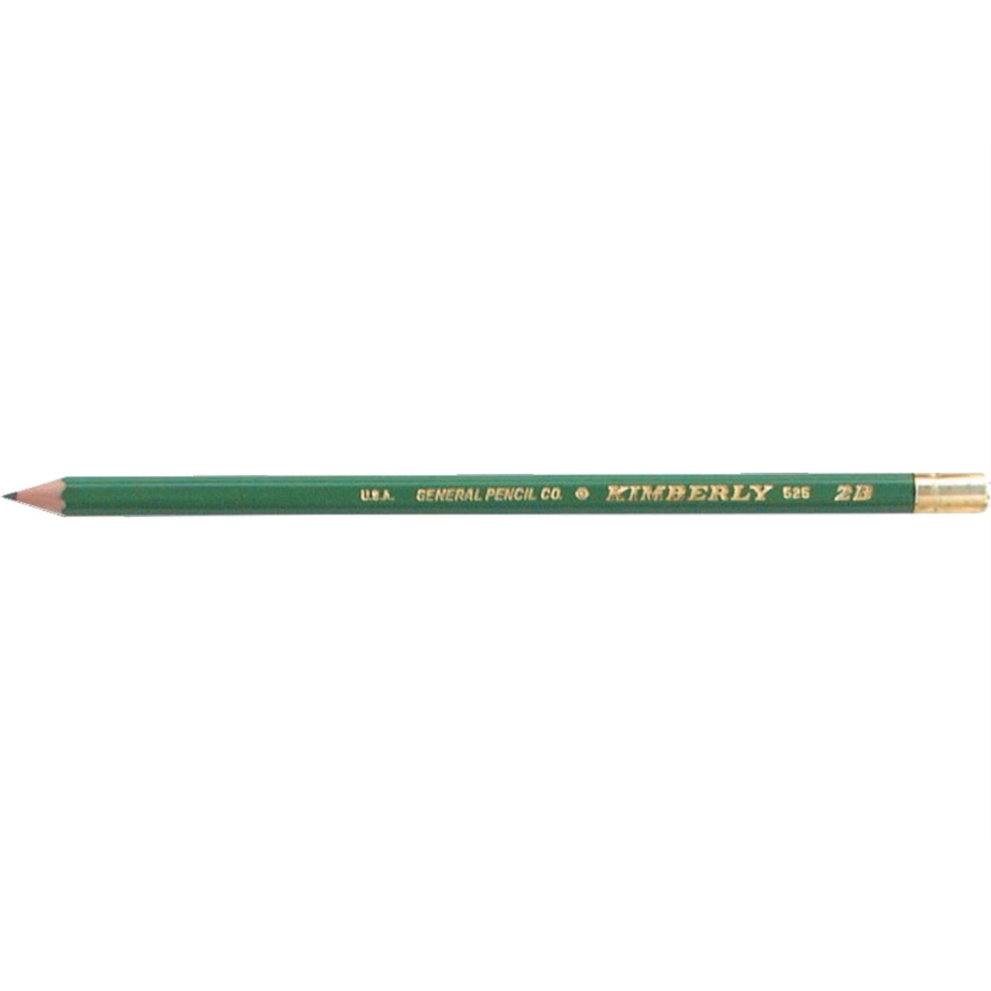 General'S Kimberly Graphite Drawing Pencils, 2B, Pack Of 12