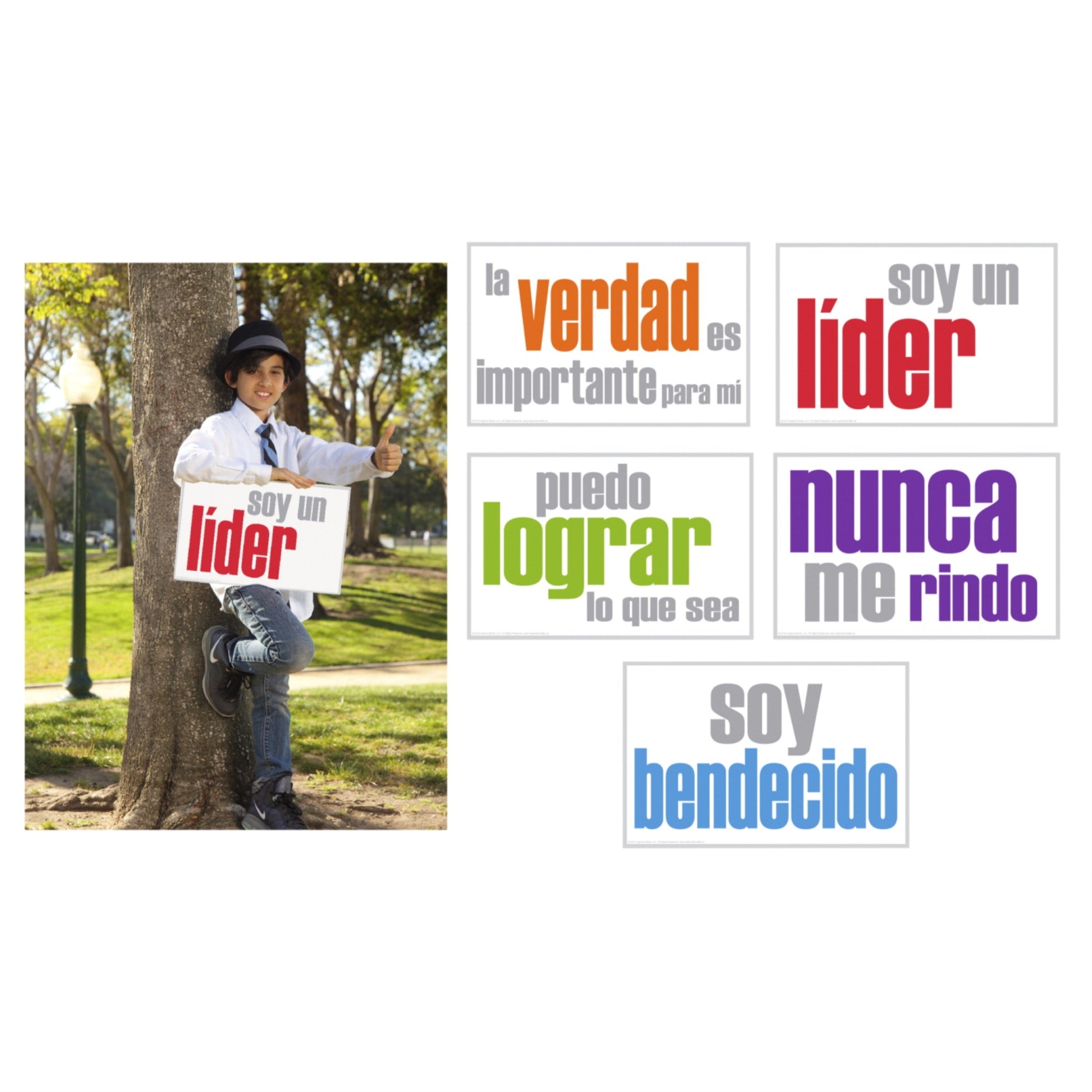 Encouragement Booster Set - Set Of 5 Spanish Posters
