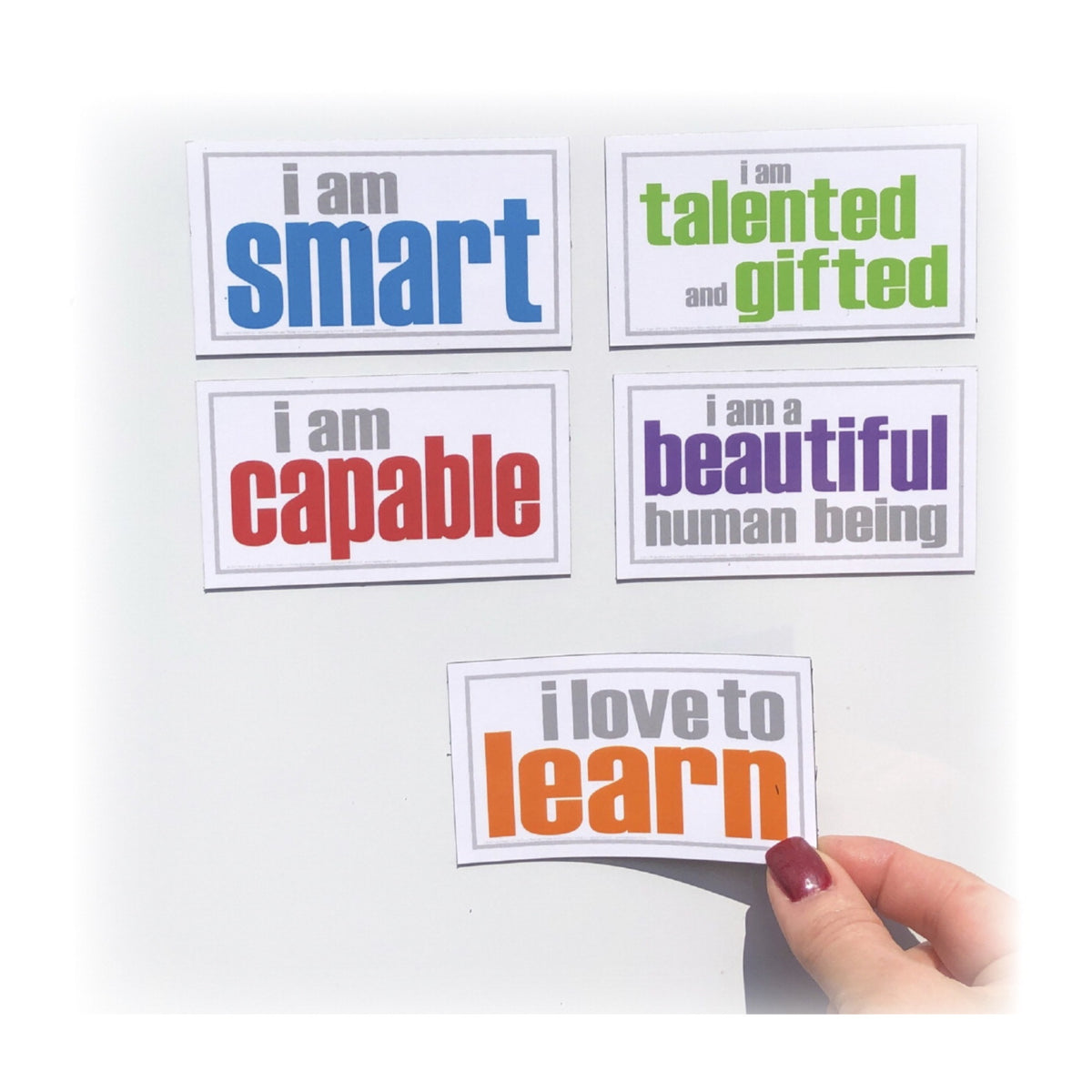 Inspired Minds Self-Esteem Booster Set - Set Of 5 Magnets