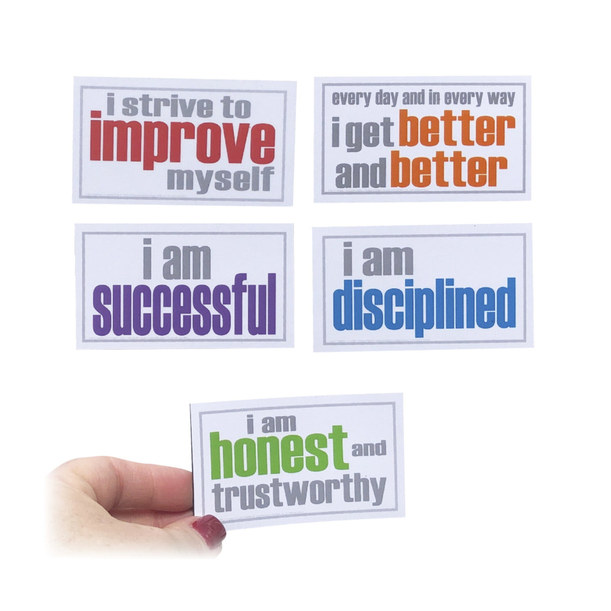 Inspired Minds Inner Strength Booster Set - Set Of 5 Magnets
