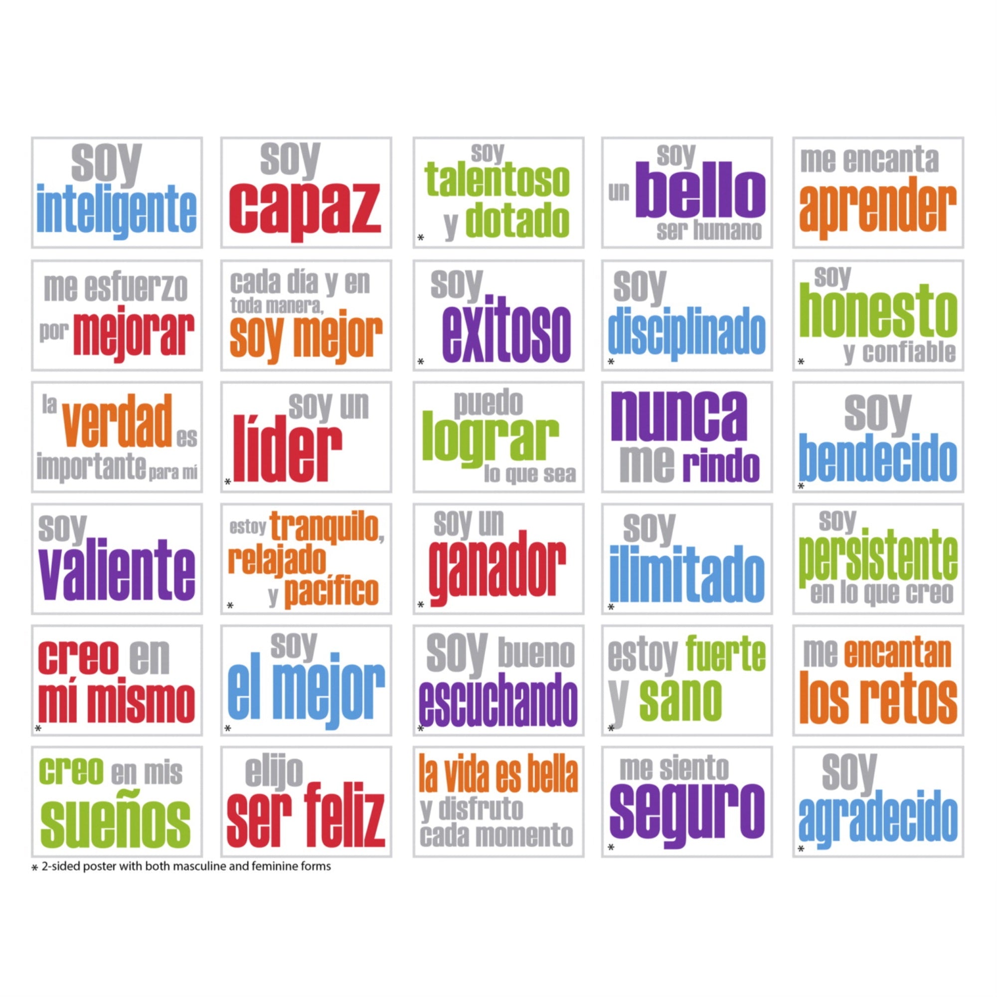 Inspired Minds Set Of 30 Posters - Spanish