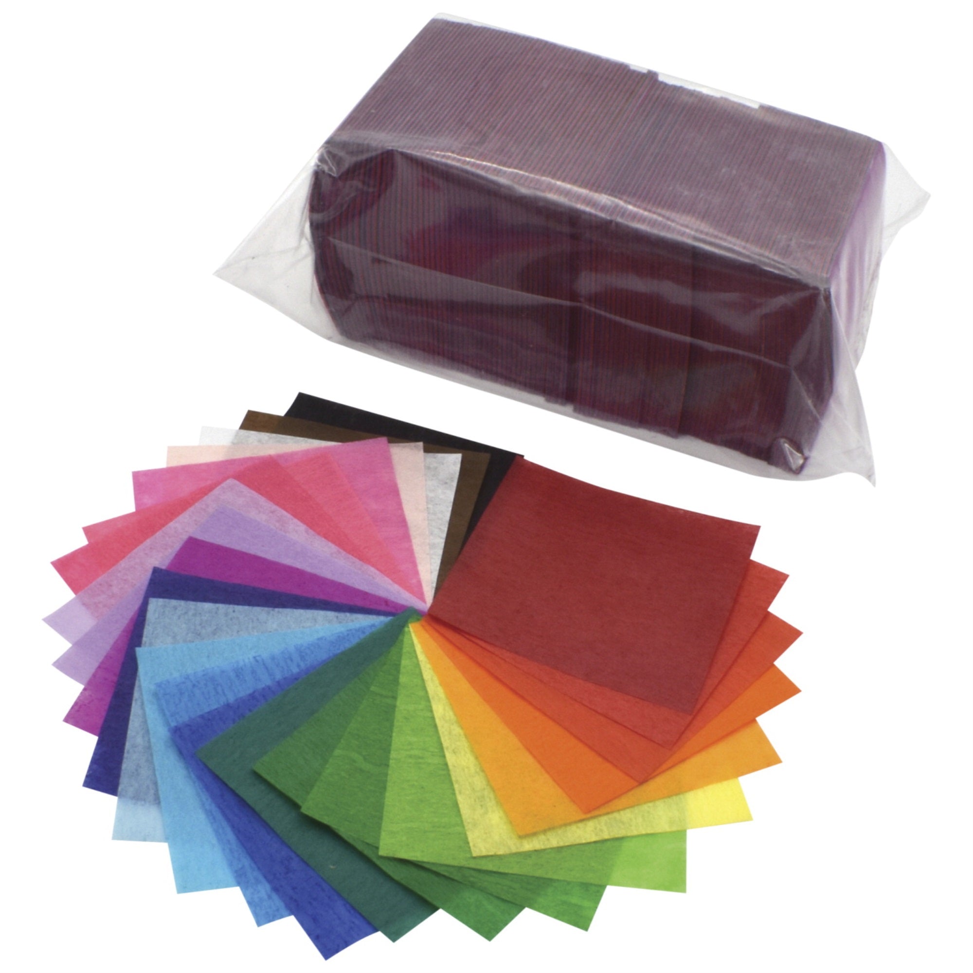 Spectra Deluxe Bleeding Art Tissue Squares, 1-1/2 X 1-1/2 Inches, Assorted Colors, Pack Of 2,500