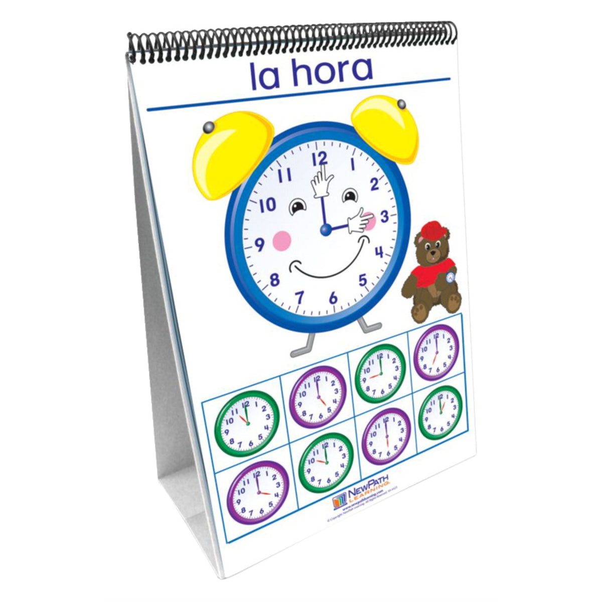 Newpath Learning Time, Money &Amp; Measurement Flip Chart Set - Spanish Language