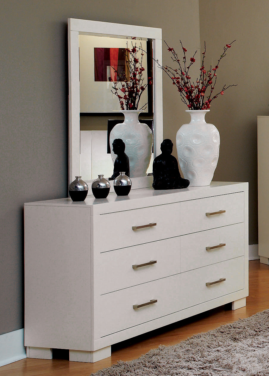 Jessica White Dresser Mirror