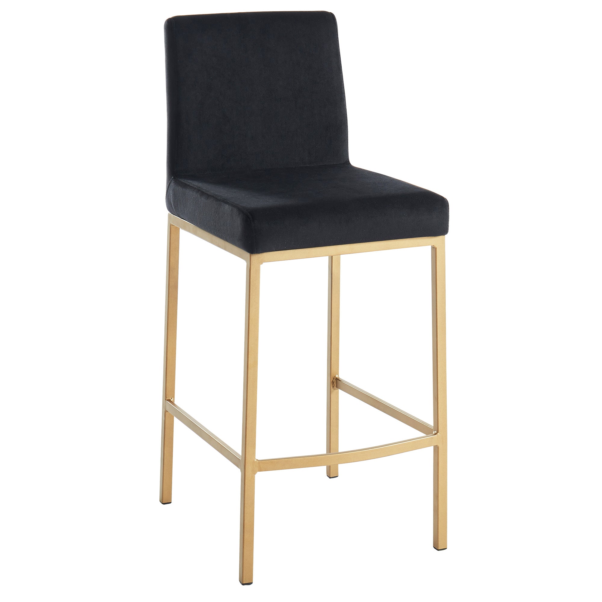 DIEGO-26″ COUNTER STOOL-BLACK/AGED GOLD