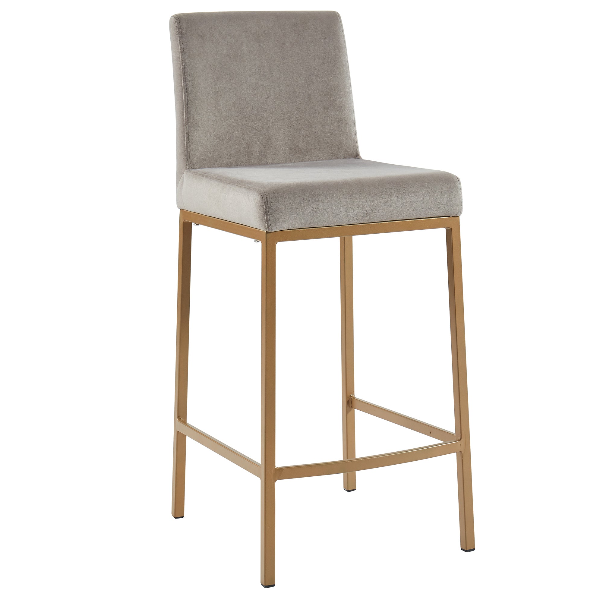 DIEGO-26″ COUNTER STOOL-GREY/AGED GOLD