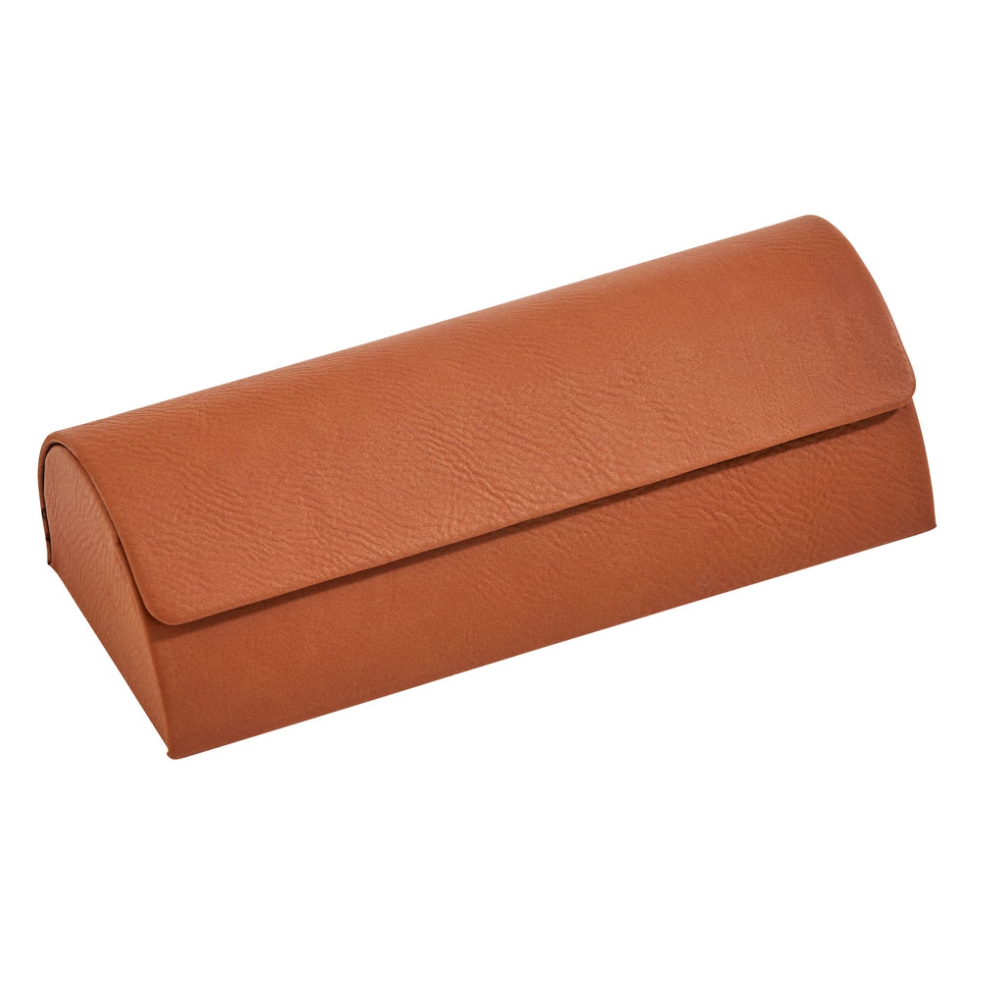 Leatherette Sunglass Case, Caramel 6.5' X 2.5'
