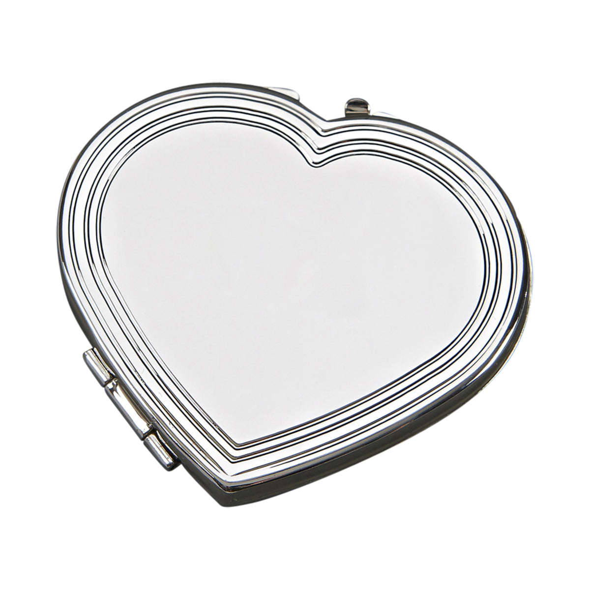 Silhouette Heart Compact Mirror, 2.25' X 2