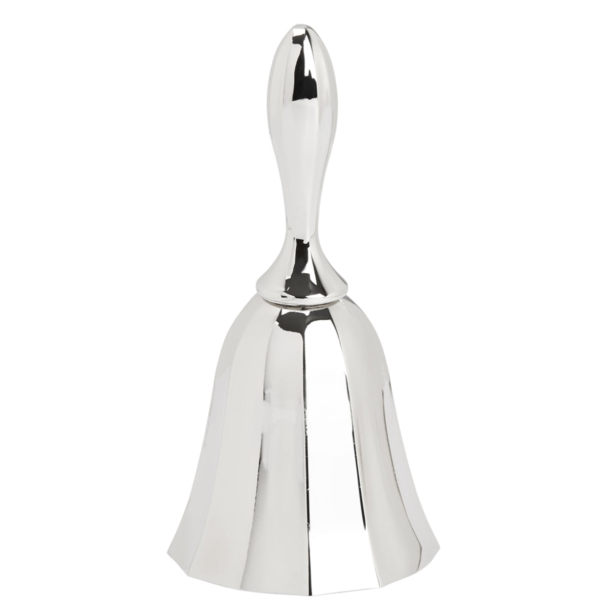 Fluted Bell, Nickel Plated 4' H