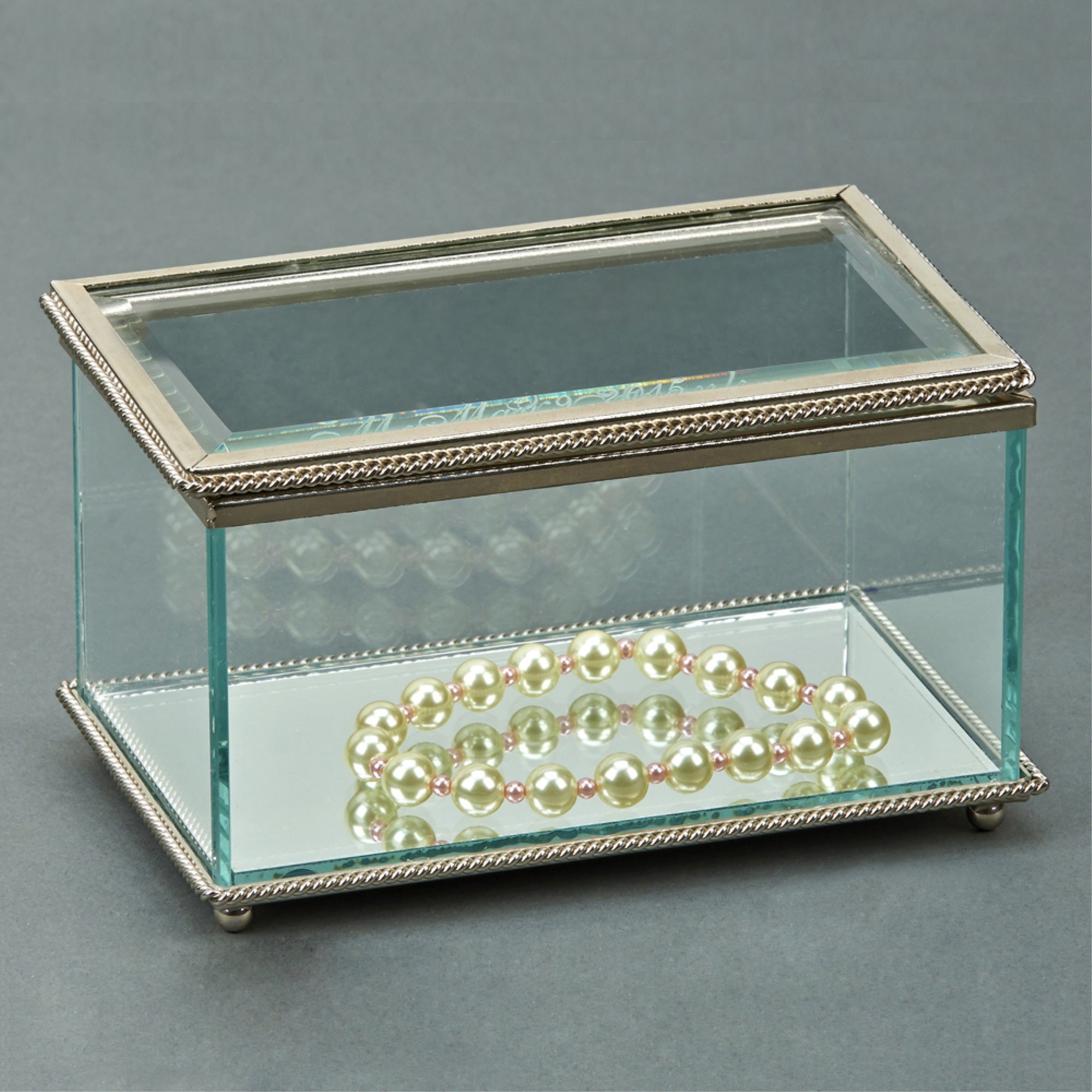 Rectangular Hinged Box, Glass 5.25'
