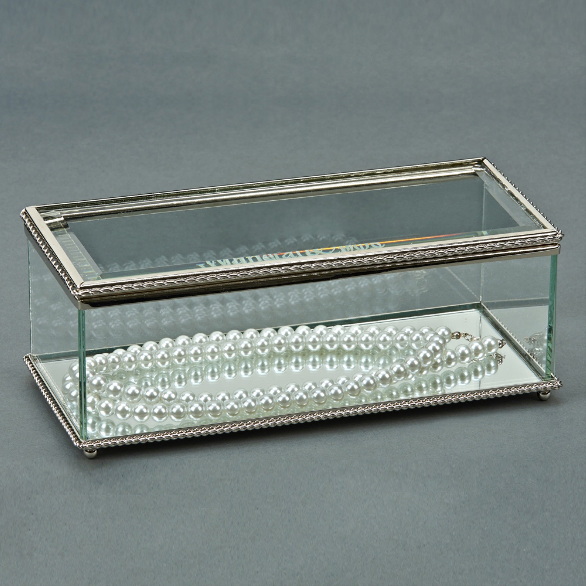 Rectangular Hinged Box, Glass 8