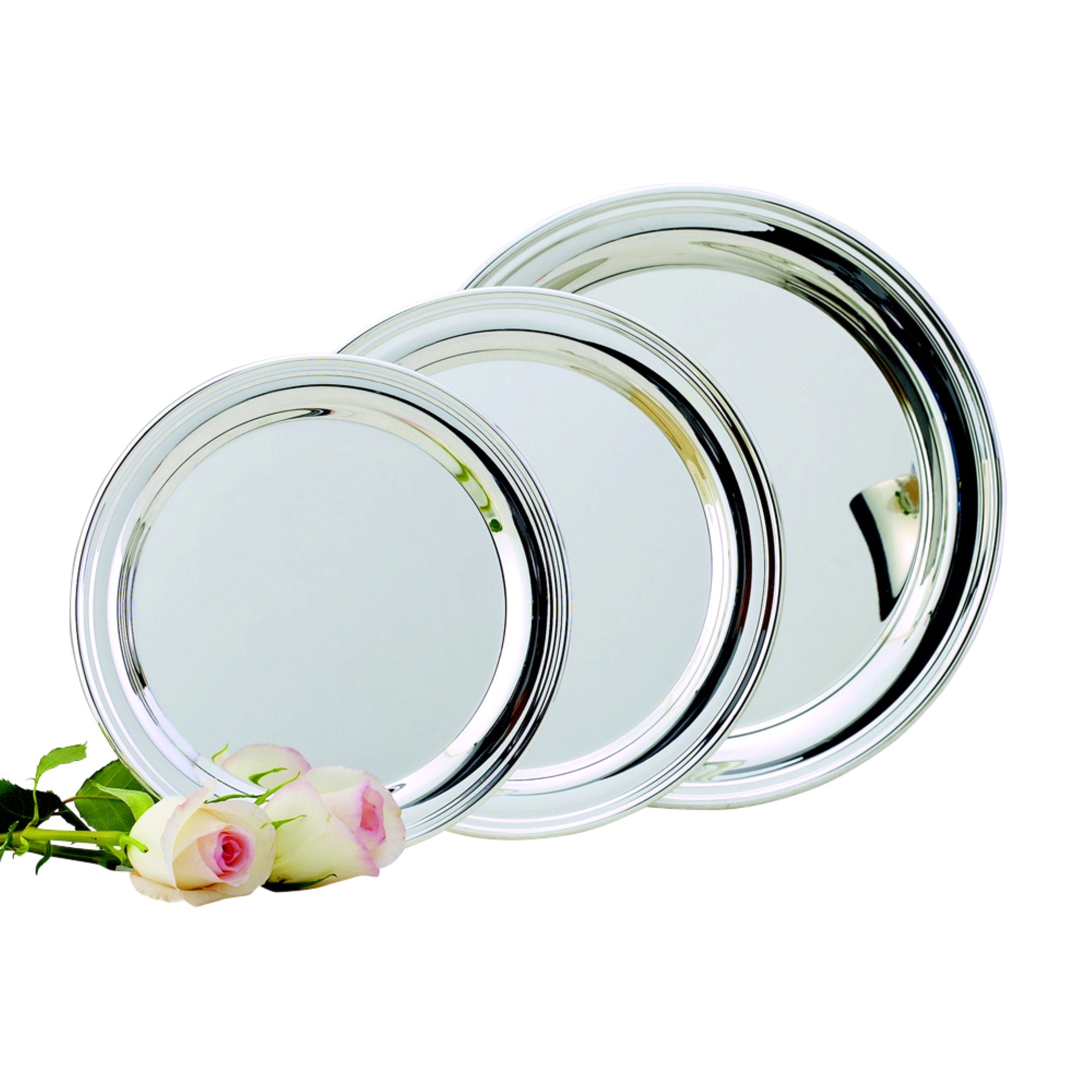 Simon Tray, Nickel Plated 12 Dia