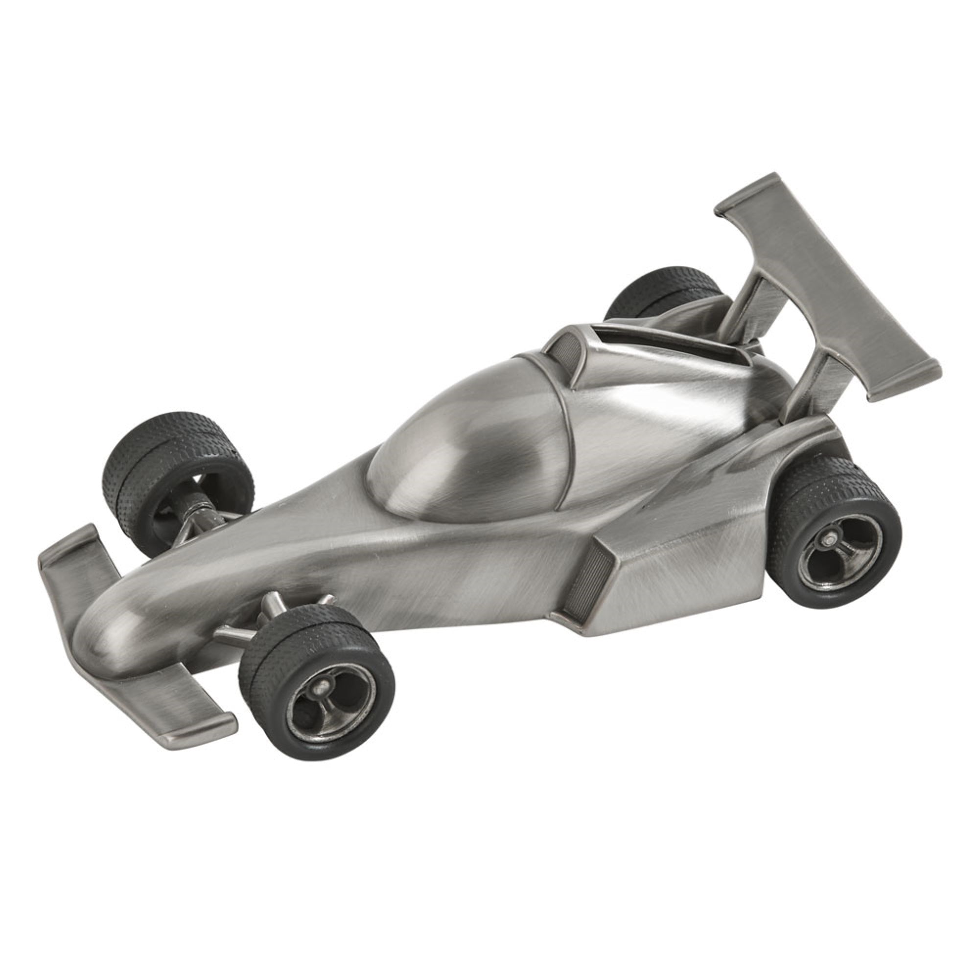 Race Car Bank, Pewter Finish 3' X 6'