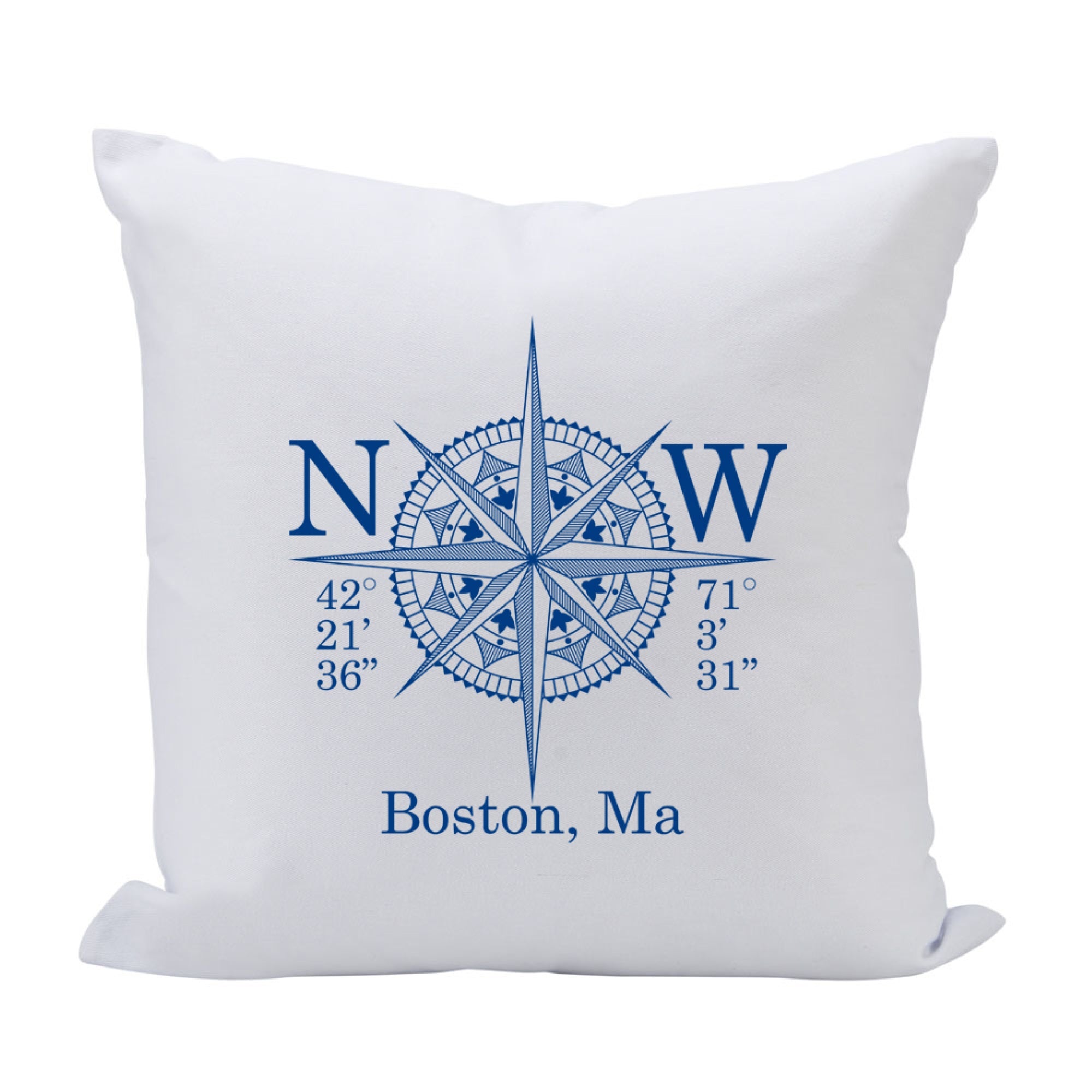 Pillow 16X16 Long/Lat (Location)