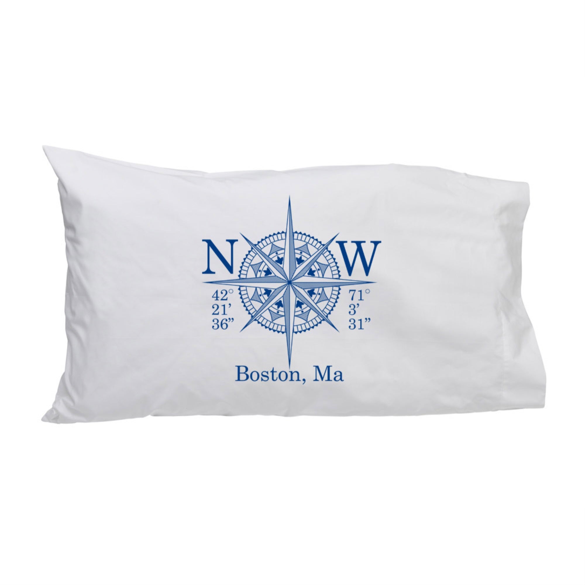 Pillow Case Long/Lat (Location)