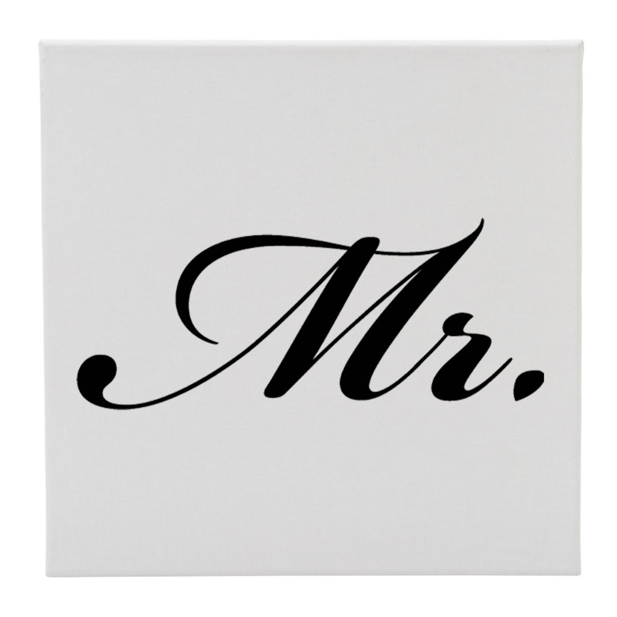 Canvas 12X12 Mr. (Script)