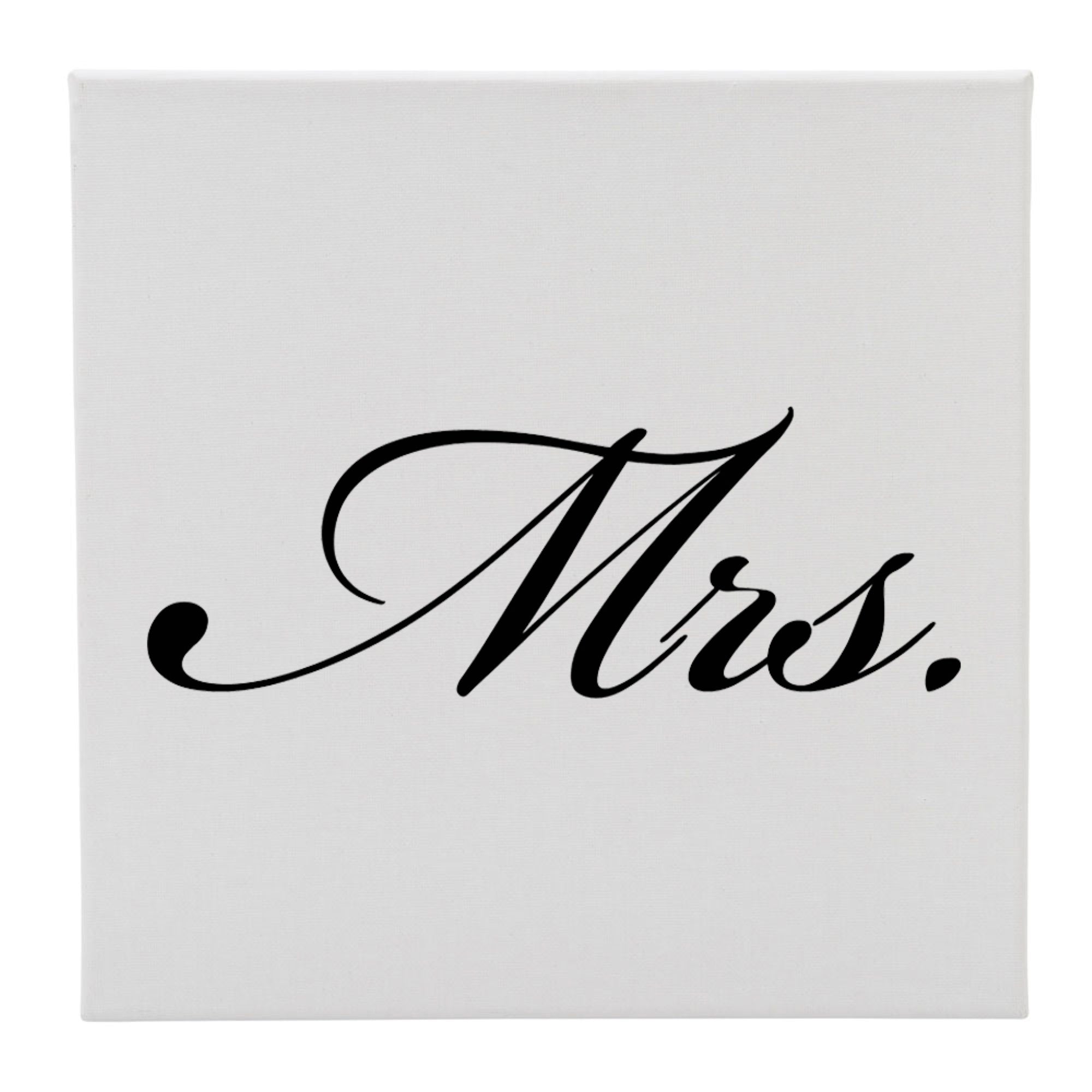 Canvas 12X12 Mrs. (Script)