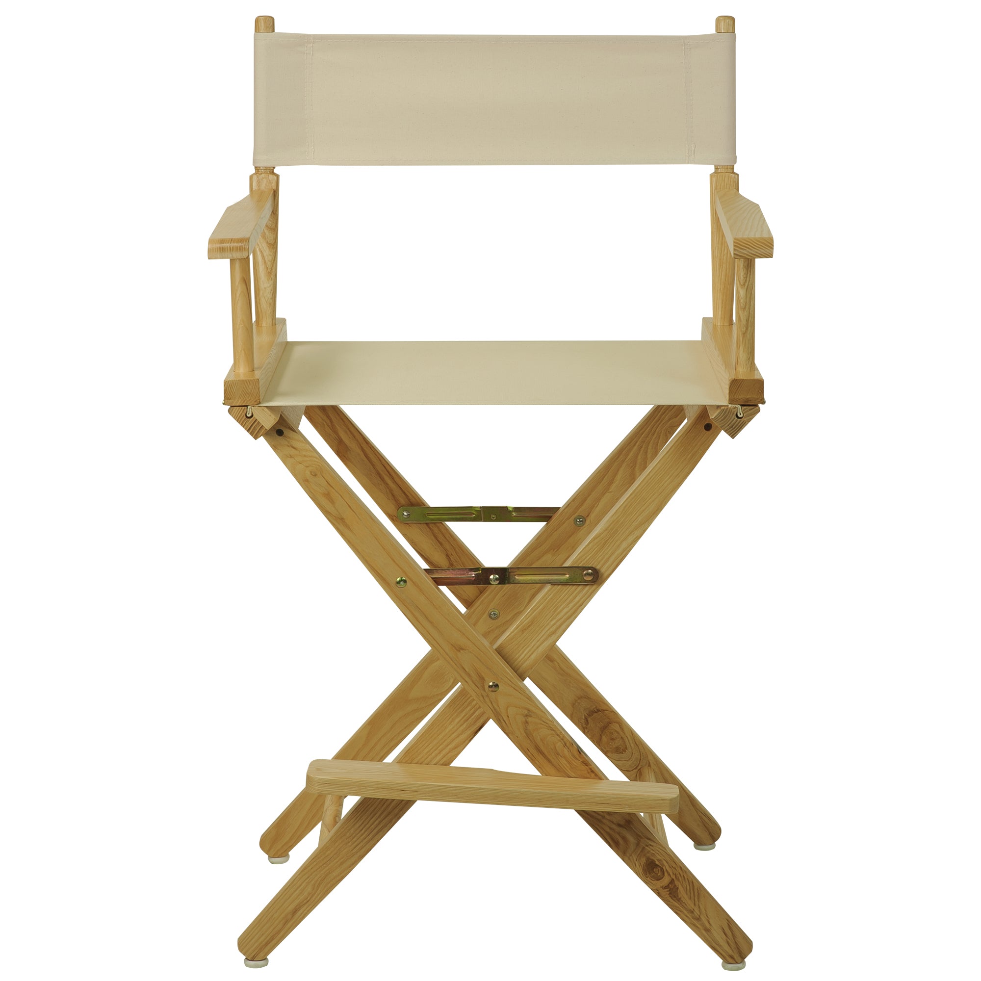 Extra-Wide Premium 24  Directors Chair Natural Frame W/Natural Color Cover