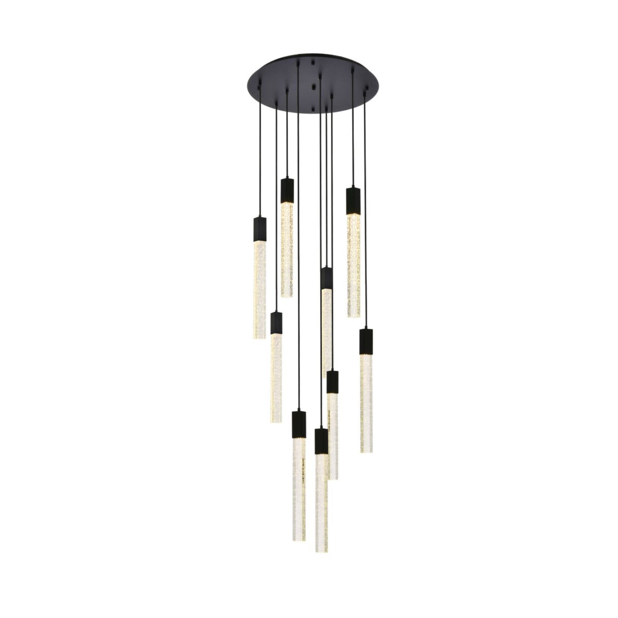 Weston 9 Lights Pendant In Black