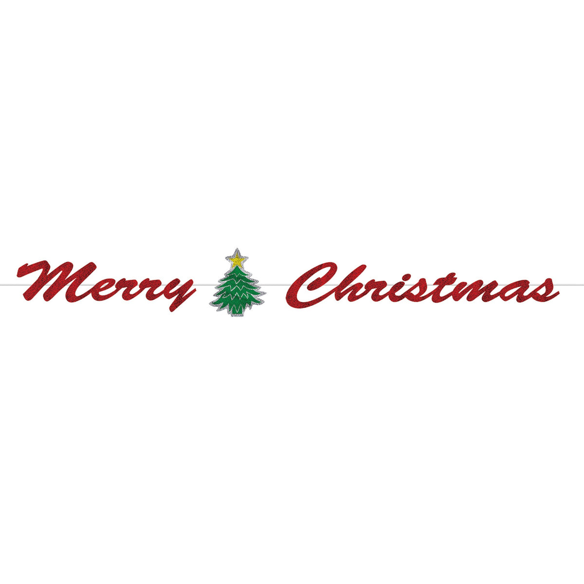 Merry Christmas Streamer, (Pack Of 12)