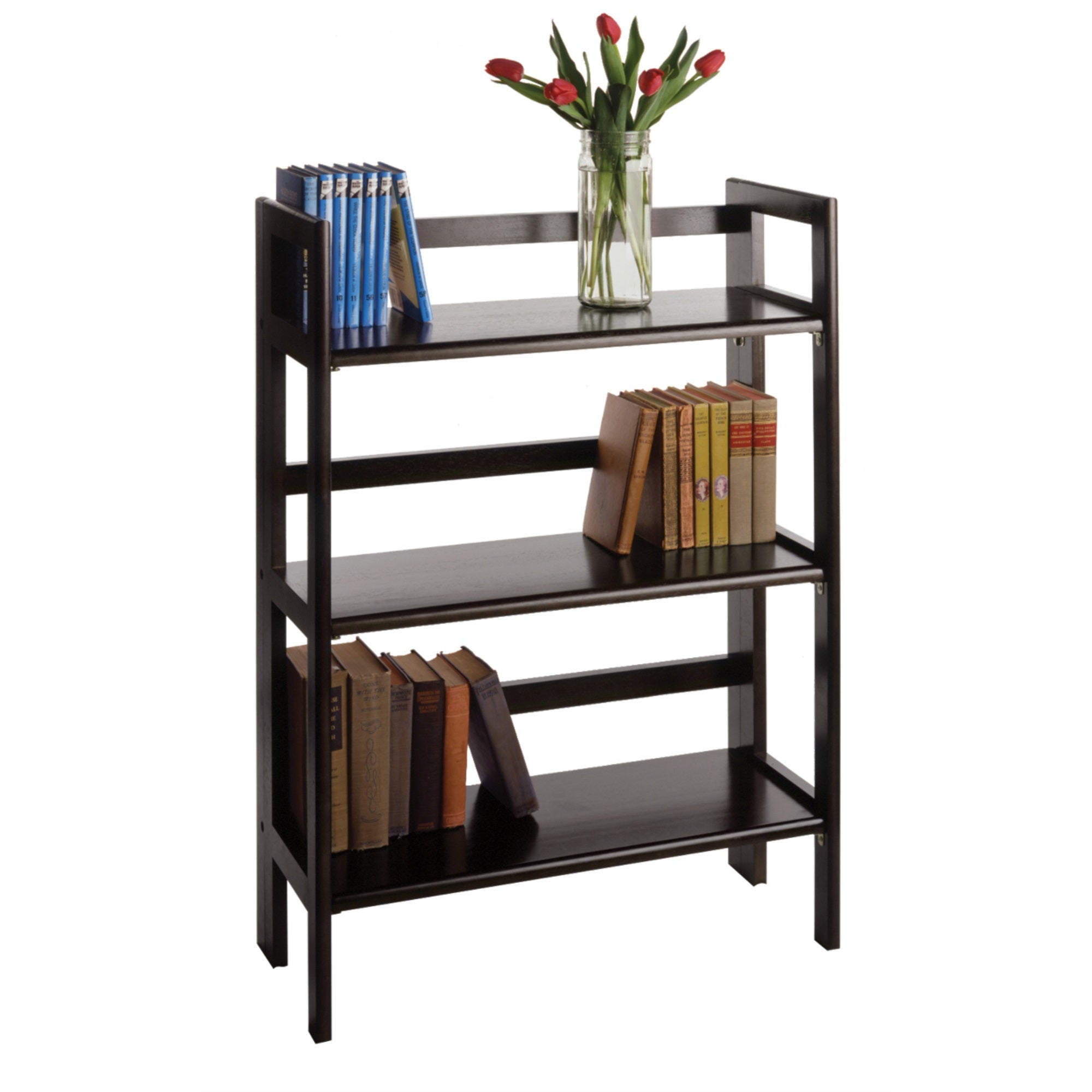 Terry 3-Tier Foldable Shelf, Stackable, Black