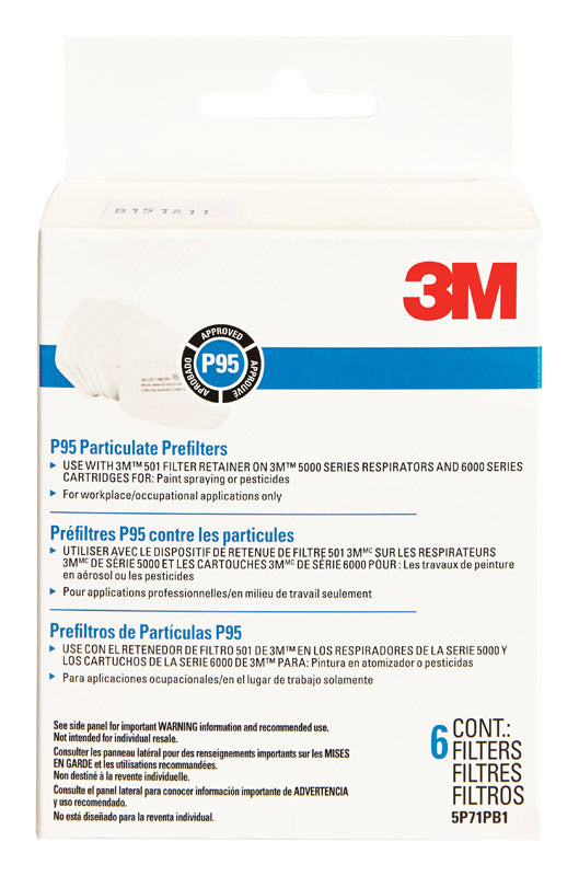 Filtr Pre Respmask Bx6(Pack Of 1)