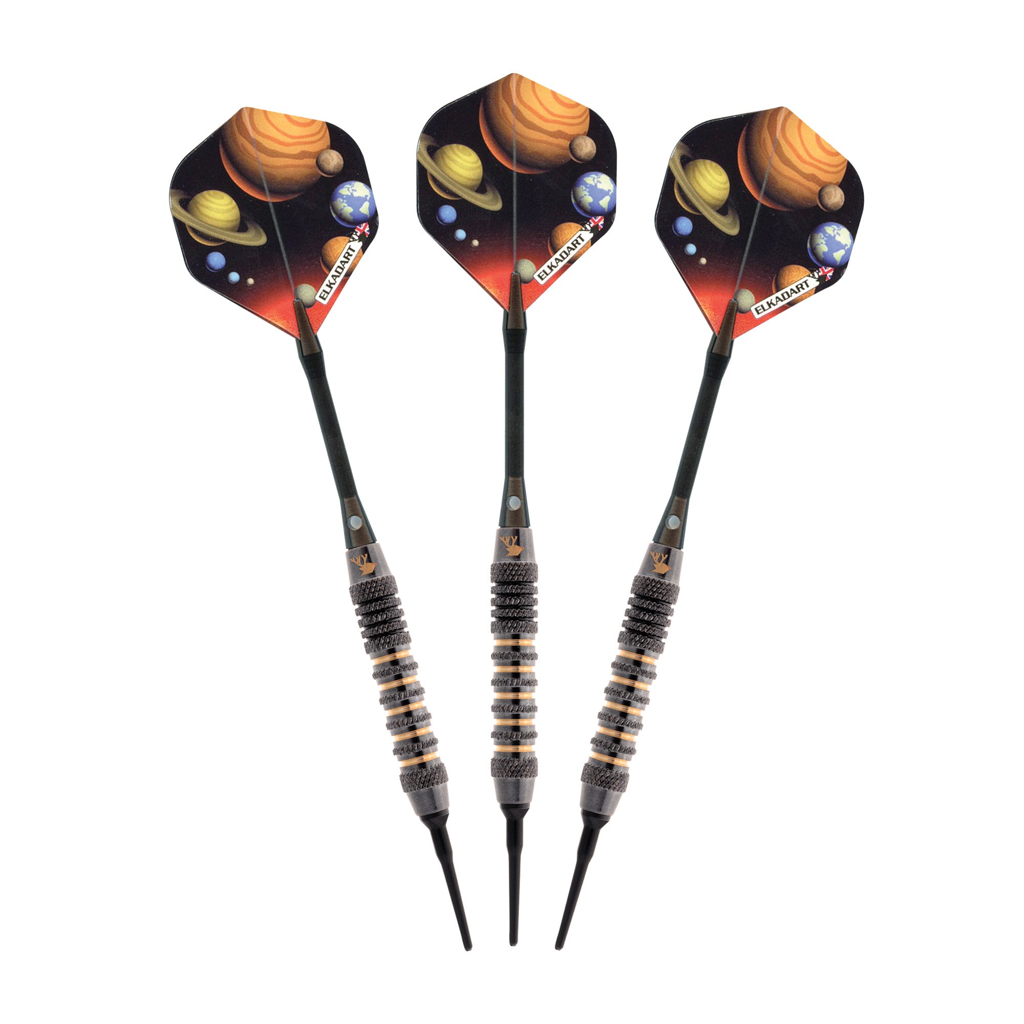 Elkadart Orbital Soft Tip Darts Knurl Ringed Barrel 16 Grams